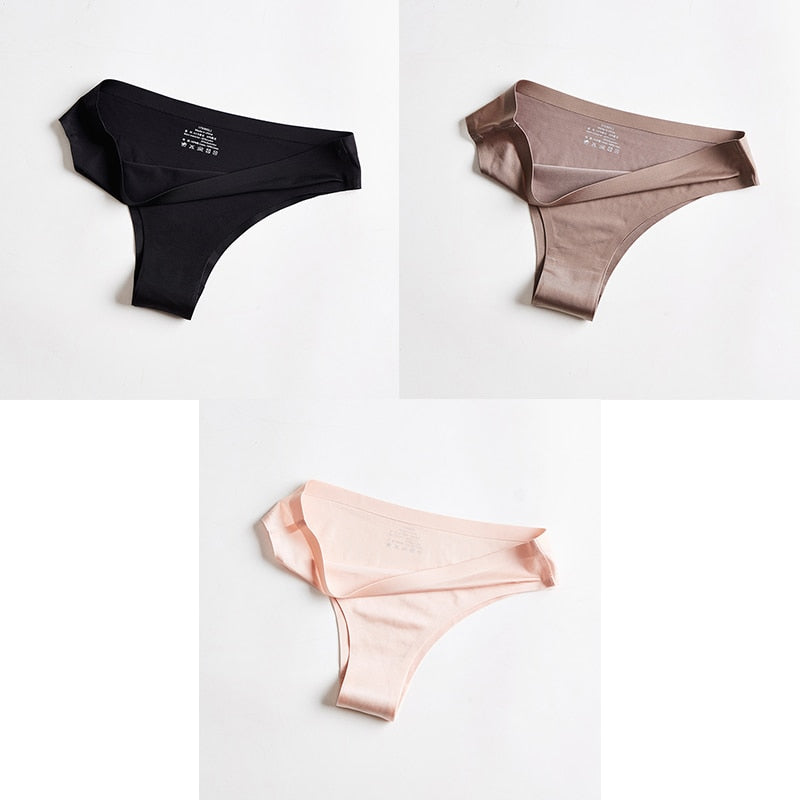 Pack Of 3 Ice-Cool, Silky, Seamless Thong