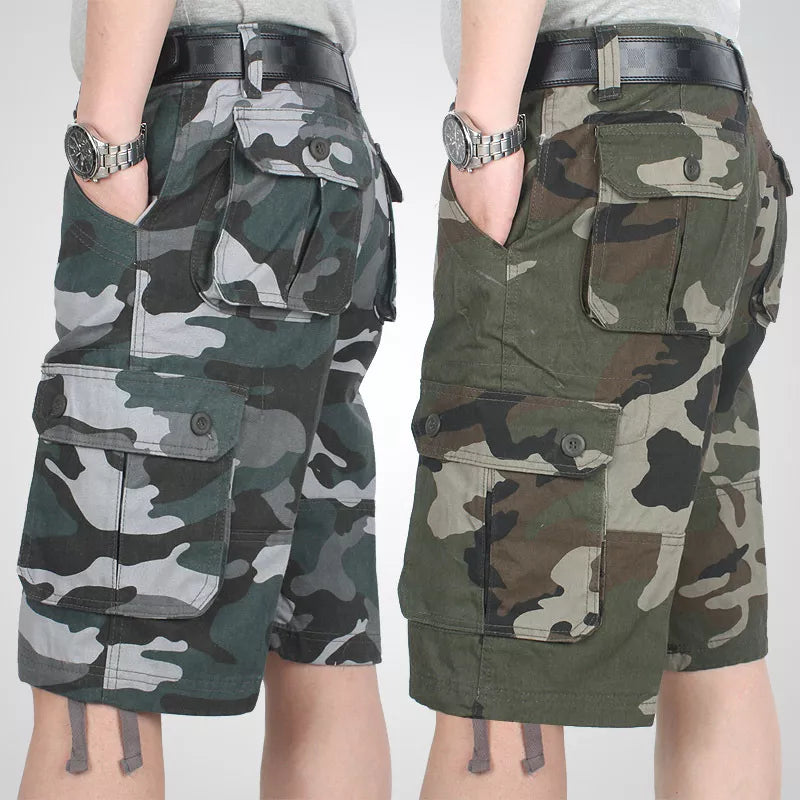 Hidden Arsenal: Cotton Camo Cargo Shorts