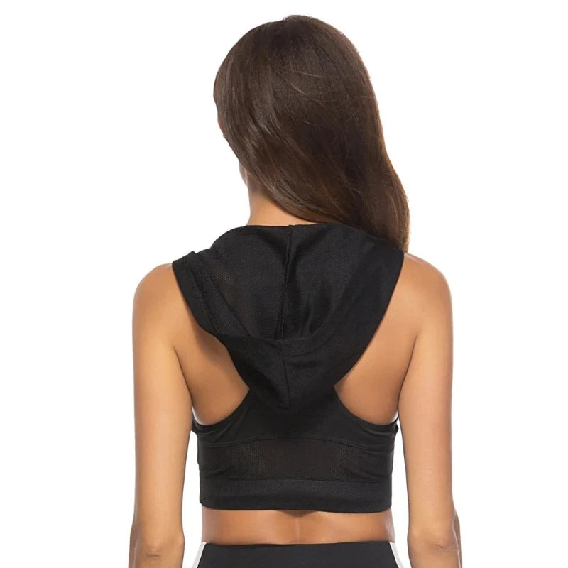 Confidence Booster: Quick-Dry Hooded Sports Bra