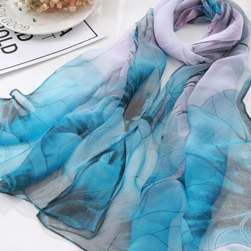 Sunshine & Blooms: Lighten Up With Colorful Floral Scarf Shawls