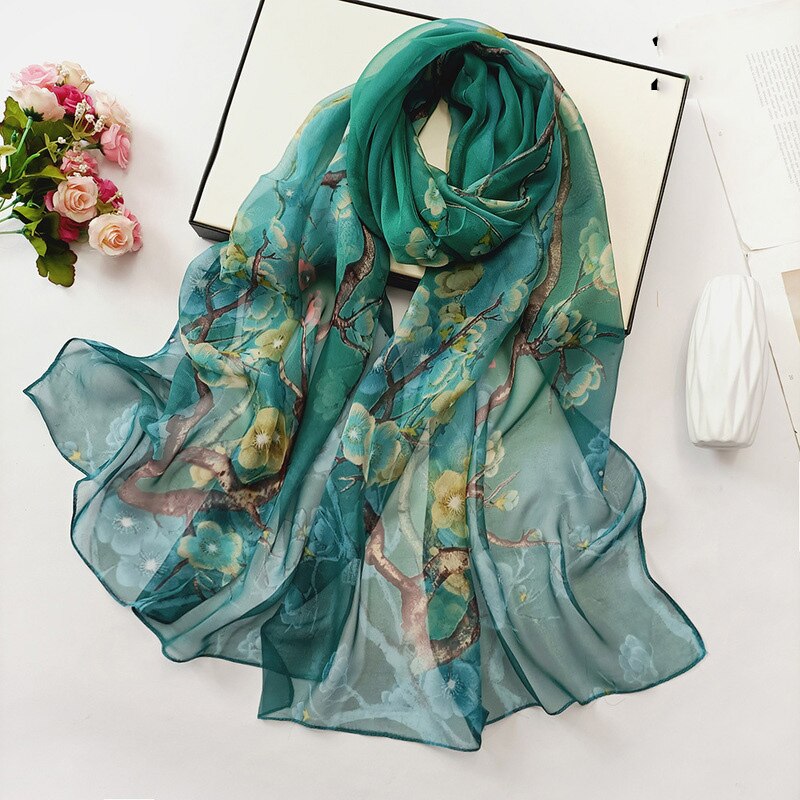 Sunshine & Blooms: Lighten Up With Colorful Floral Scarf Shawls