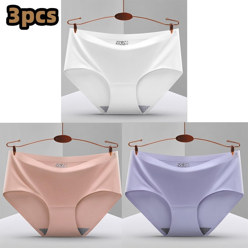 Pack of 3 Seamless, Traceless, Raw-Cut Briefs