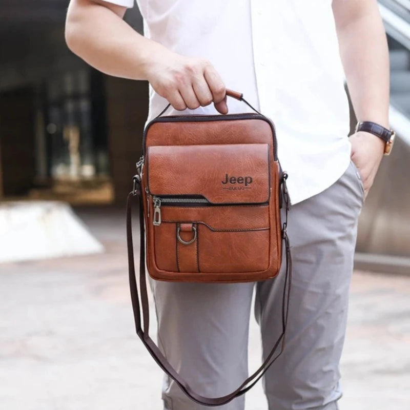 Sleek & Spacious: The Men's Crossbody Bag by Jeep Buluo