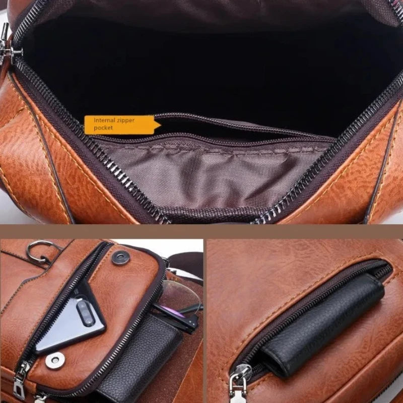 Sleek & Spacious: The Men's Crossbody Bag by Jeep Buluo