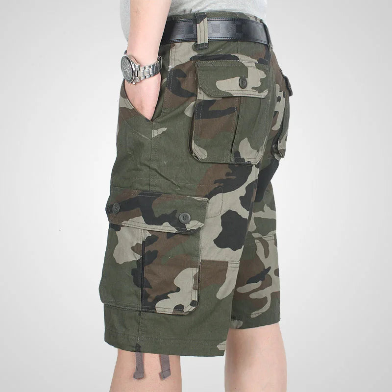 Hidden Arsenal: Cotton Camo Cargo Shorts