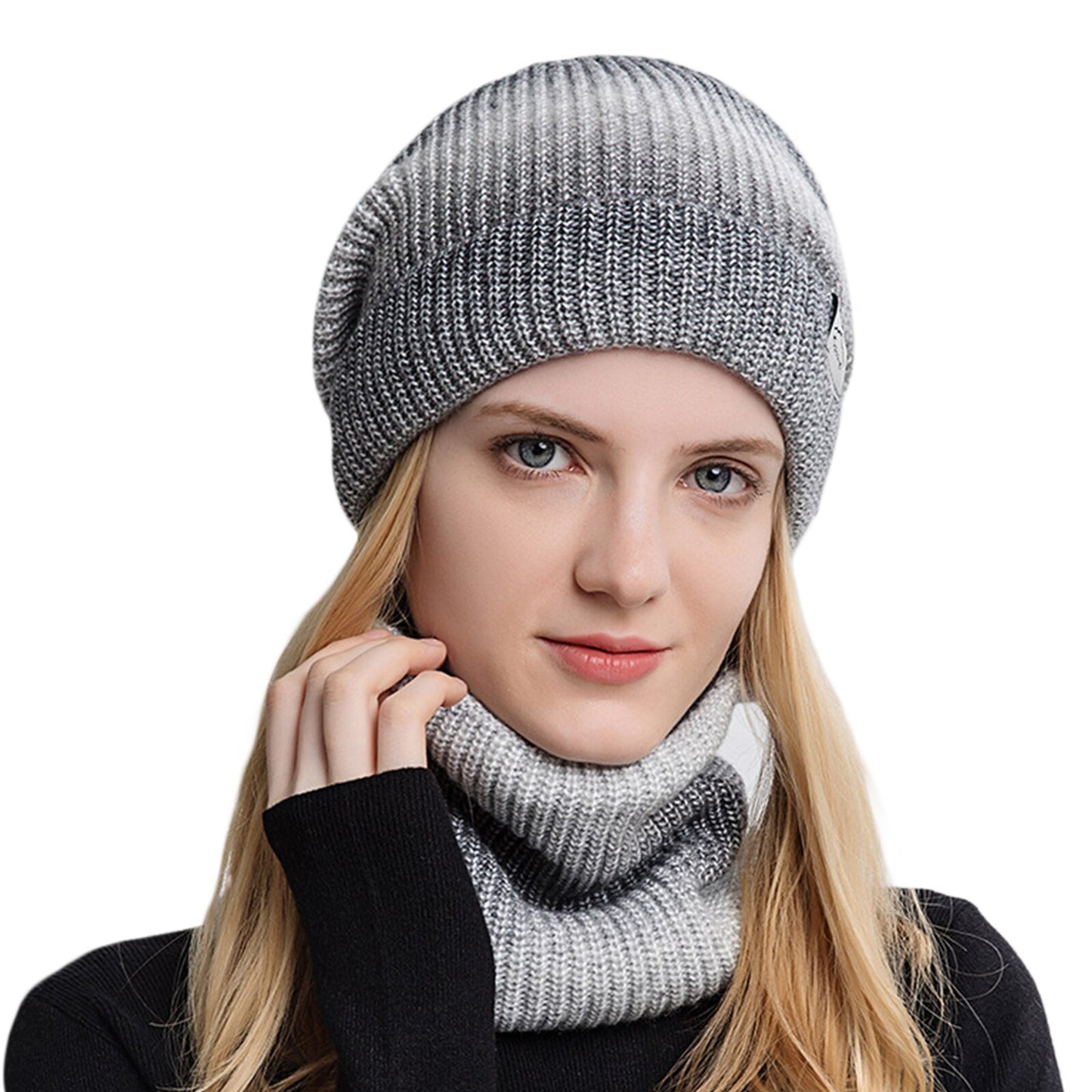 Winter Knitted Twin: Hat & Scarf Set