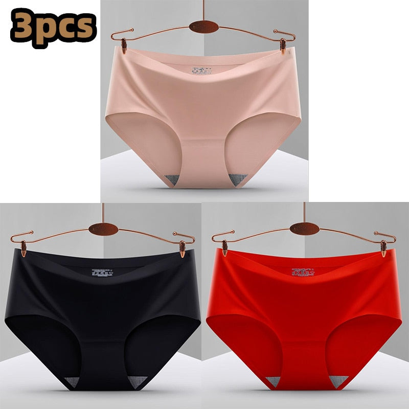 Pack of 3 Seamless, Traceless, Raw-Cut Briefs