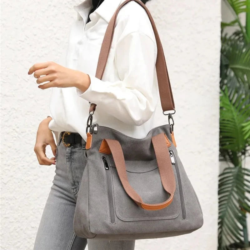 Carry It Your Way: The Multitasking Women's Shoulder Bag With Secure Zipper Closure