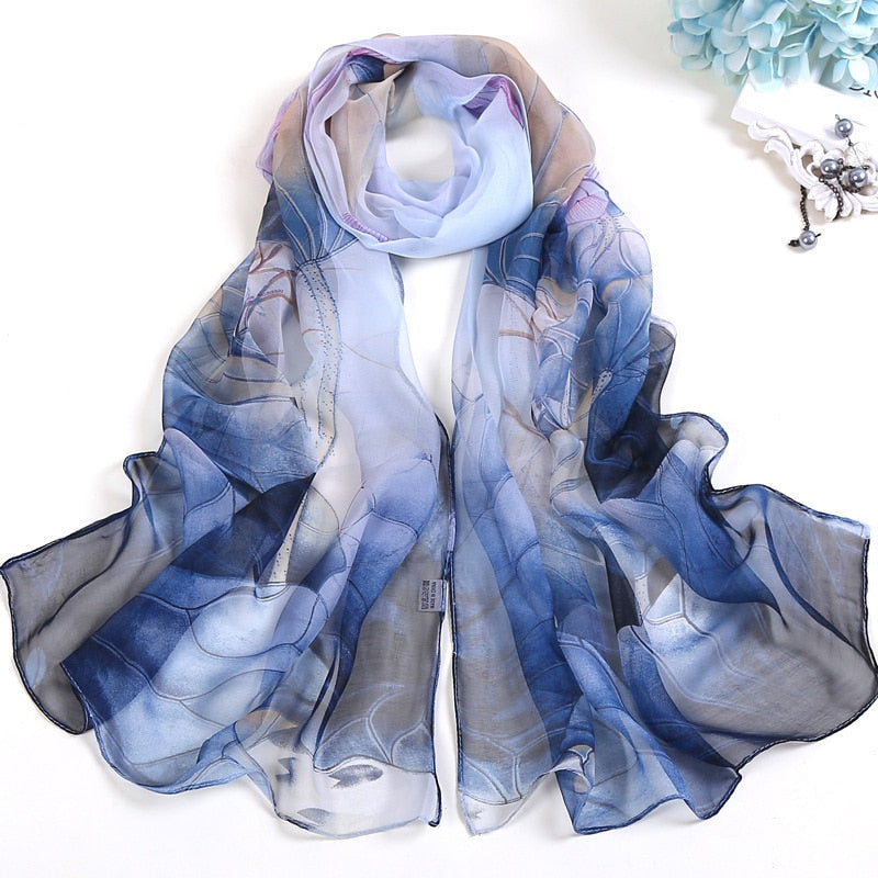 Sunshine & Blooms: Lighten Up With Colorful Floral Scarf Shawls