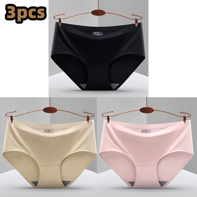 Pack of 3 Seamless, Traceless, Raw-Cut Briefs