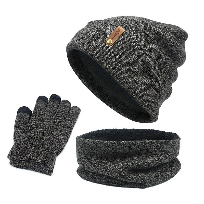 Beanie Hat, Ring Scarf & Gloves Set