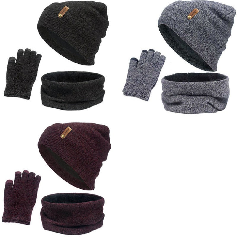 Beanie Hat, Ring Scarf & Gloves Set