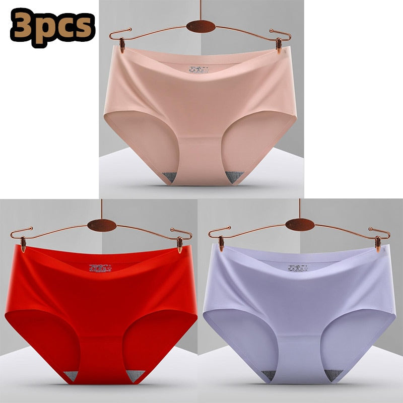 Pack of 3 Seamless, Traceless, Raw-Cut Briefs