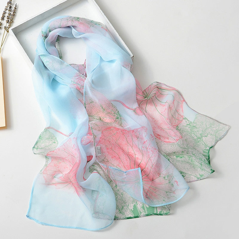 Sunshine & Blooms: Lighten Up With Colorful Floral Scarf Shawls