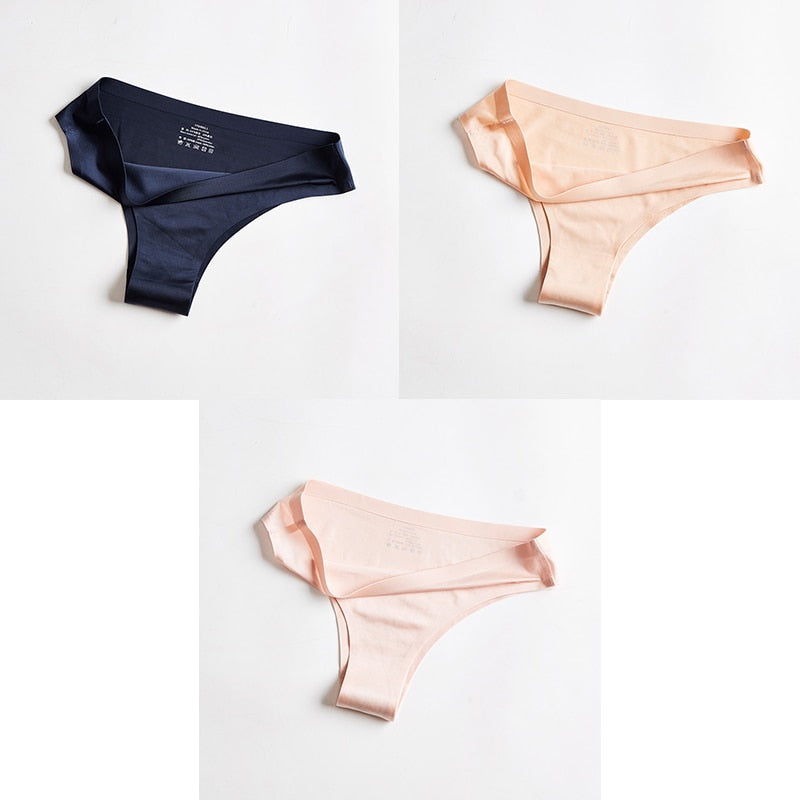 Pack Of 3 Ice-Cool, Silky, Seamless Thong