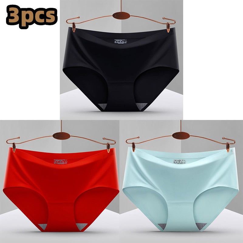 Pack of 3 Seamless, Traceless, Raw-Cut Briefs