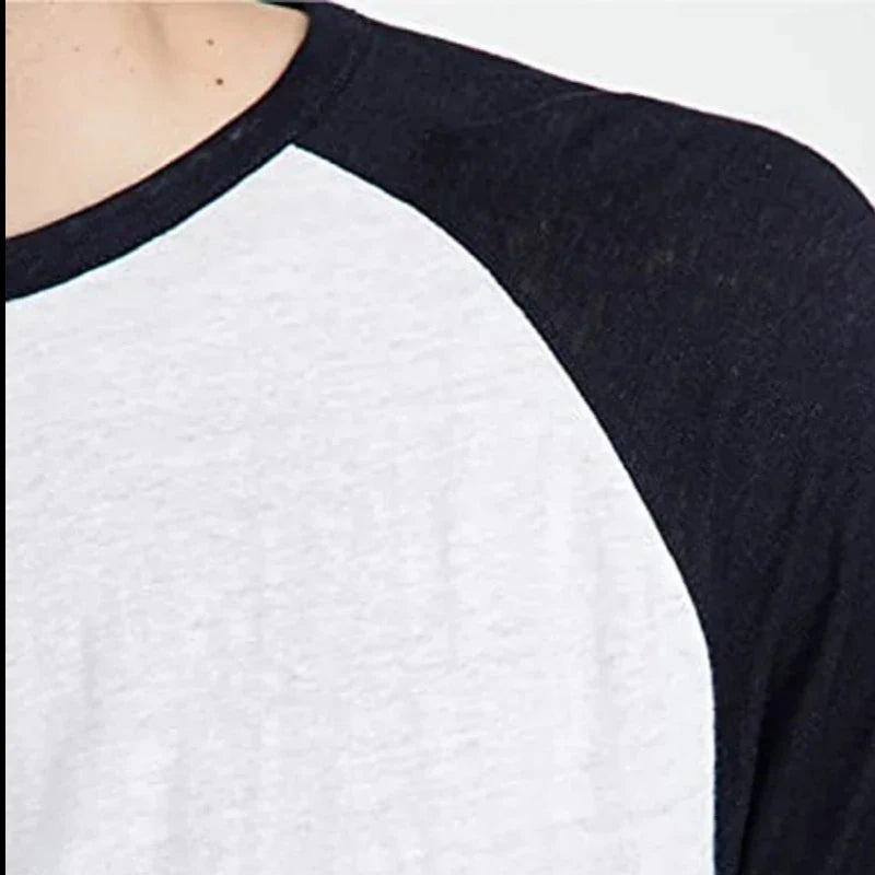 Striking Contrast: Unisex Baseball T-Shirt