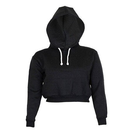 Voguish & Versatile Women's Cropped Hoodie