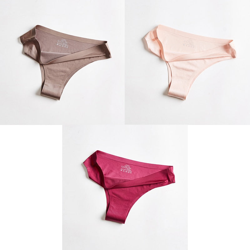 Pack Of 3 Ice-Cool, Silky, Seamless Thong