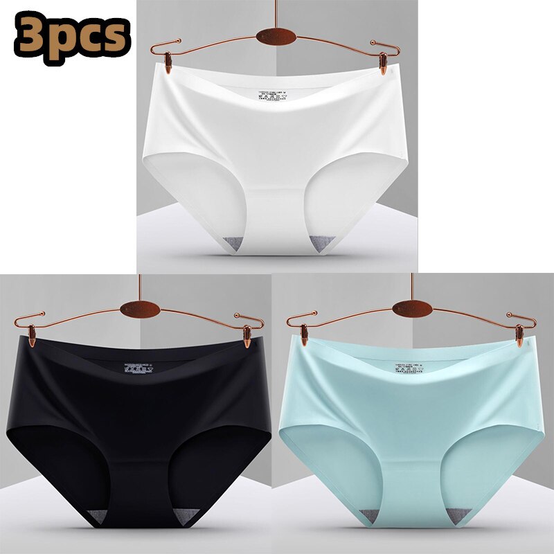 Pack of 3 Seamless, Traceless, Raw-Cut Briefs