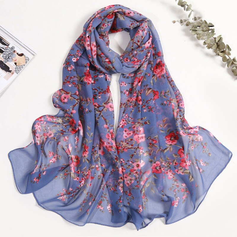 Sunshine & Blooms: Lighten Up With Colorful Floral Scarf Shawls