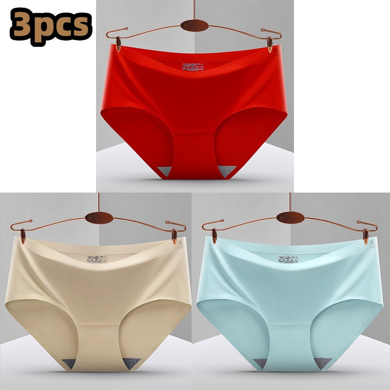 Pack of 3 Seamless, Traceless, Raw-Cut Briefs