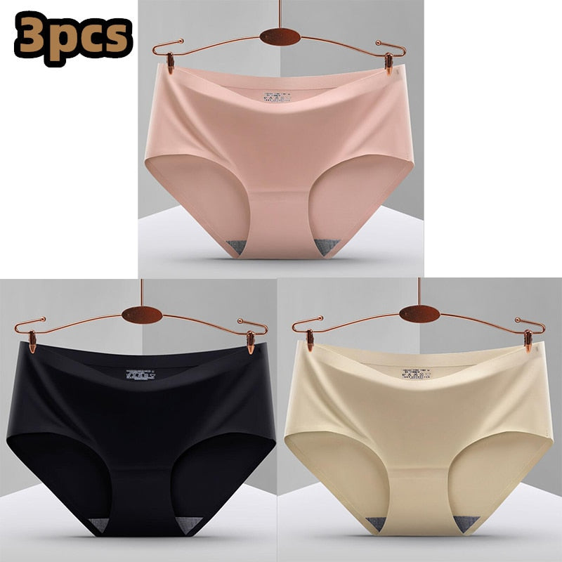 Pack of 3 Seamless, Traceless, Raw-Cut Briefs