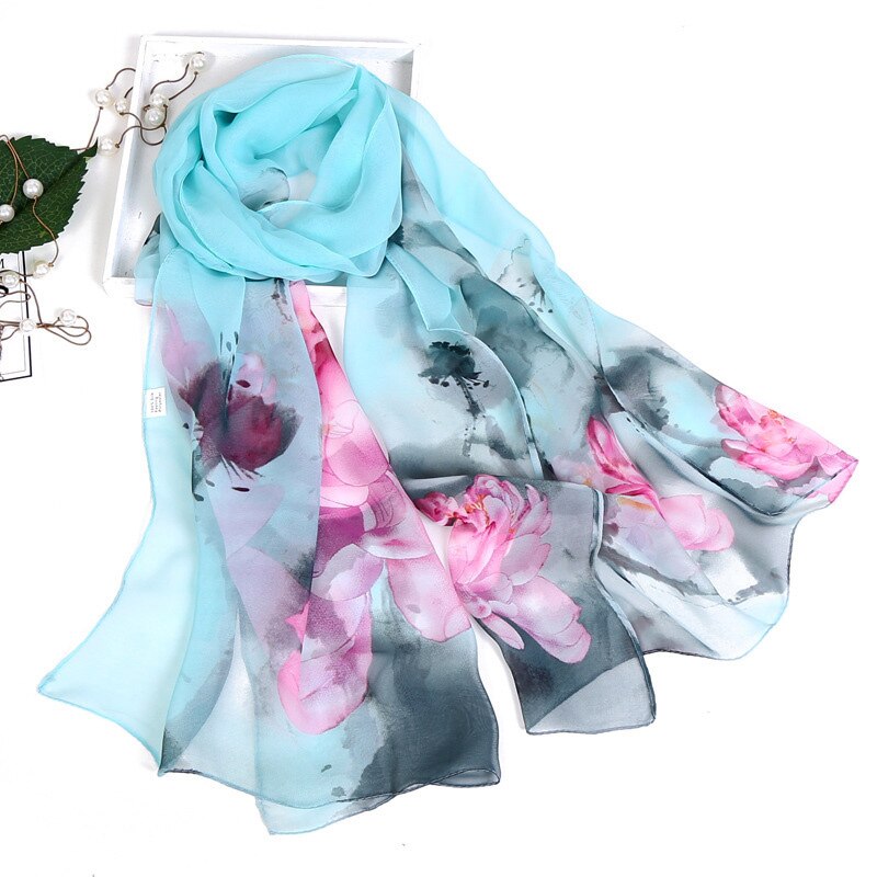 Sunshine & Blooms: Lighten Up With Colorful Floral Scarf Shawls