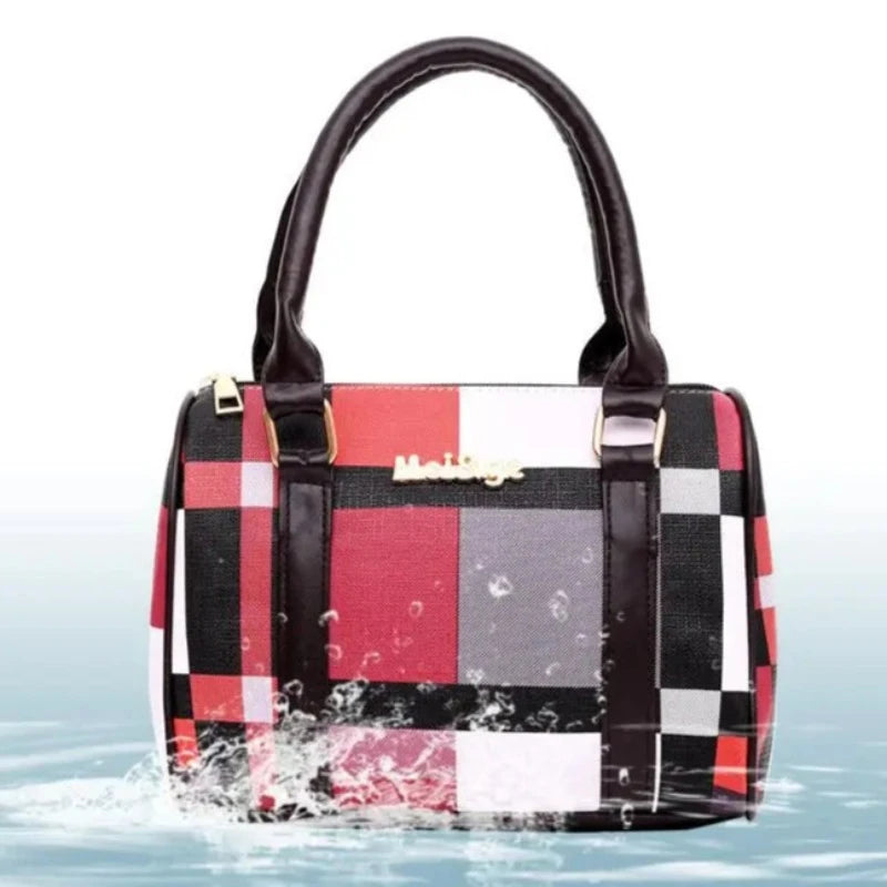 Sequined Style & Plaid Fun: The All-In-One 6pcs Set (Bags - Wallet - Card Holder)