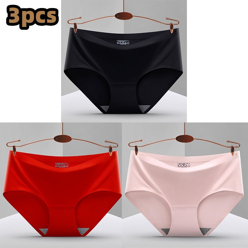 Pack of 3 Seamless, Traceless, Raw-Cut Briefs