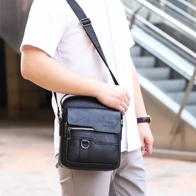 Sleek & Spacious: The Men's Crossbody Bag by Jeep Buluo