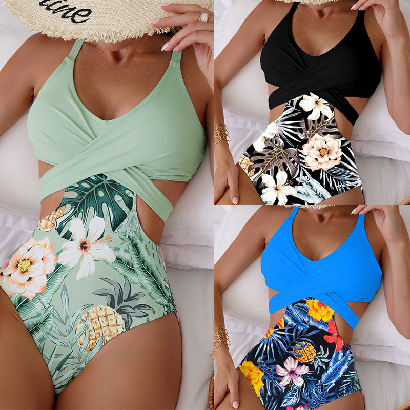 Showstopping Style: Floral Cut-Out Swimsuit