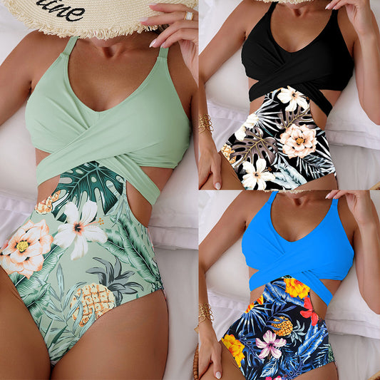 Showstopping Style: Floral Cut-Out Swimsuit