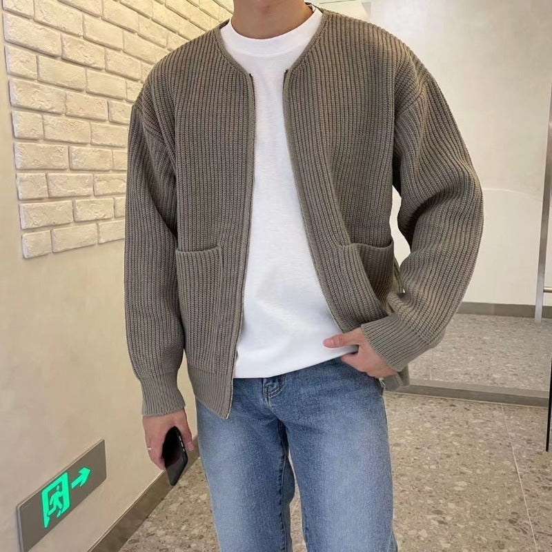 Cozy Knitted Men's Cardigan: Your New Go-To Sweater