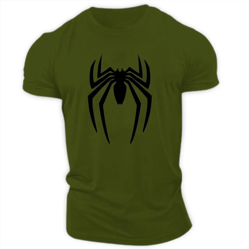 Swing In Style: Spider-Printed T-Shirt