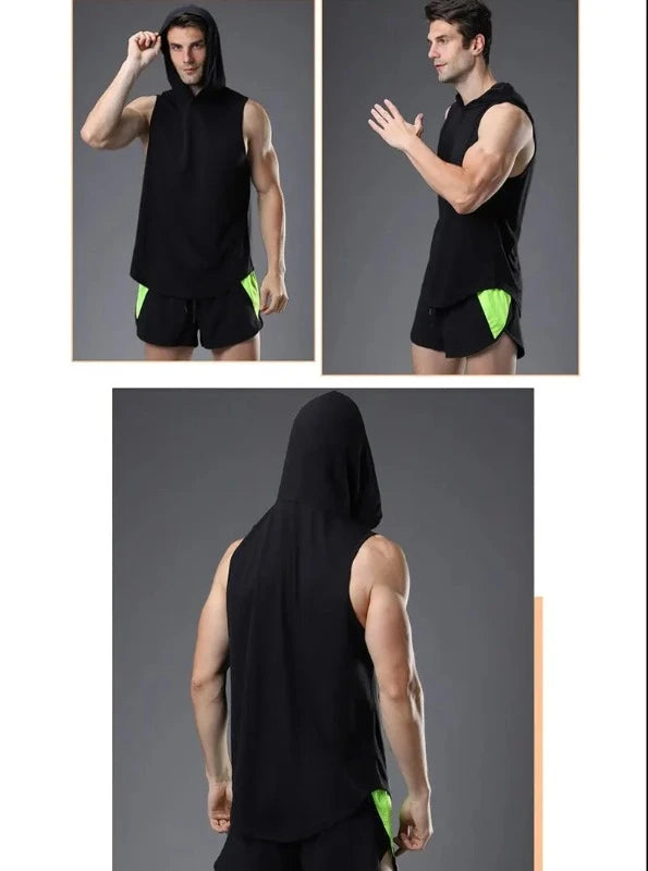 Men's Hooded Tank Top: From Gym To Street, Always Ready To Move