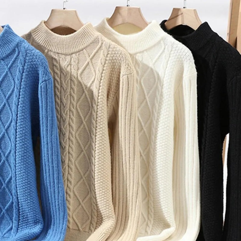 Pure Color Cozy Sweater: Beat The Chill In Style