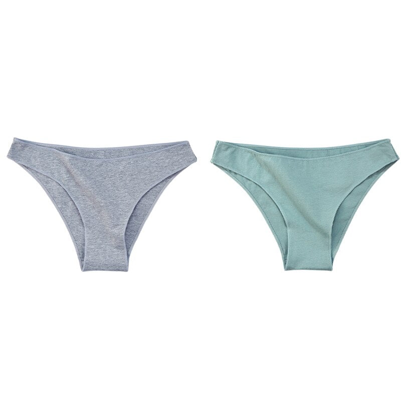 2-Pcs Cotton Panties: Soft, Comfortable & Breathable