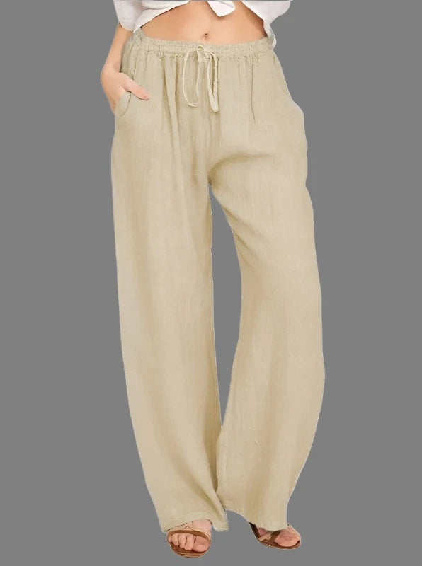 All-Day Comfort: Women's Loose Breathable Cotton Hemp Pants