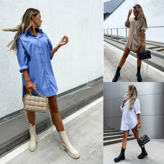 Work Ready, Weekend Chic: Women's Versatile Oversized Long Shirt