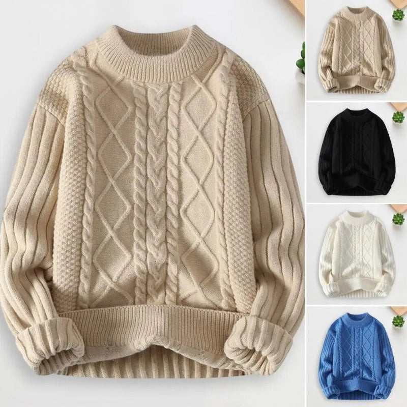 Pure Color Cozy Sweater: Beat The Chill In Style