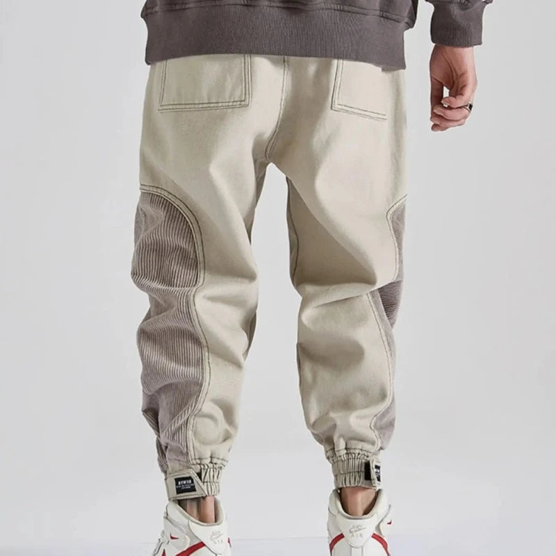 Patchwork Power: Elevate Your Streetwear With Corduroy Hip Hop Cargo Pants