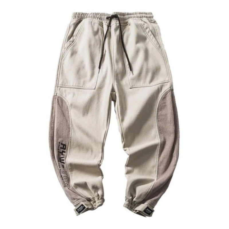 Patchwork Power: Elevate Your Streetwear With Corduroy Hip Hop Cargo Pants