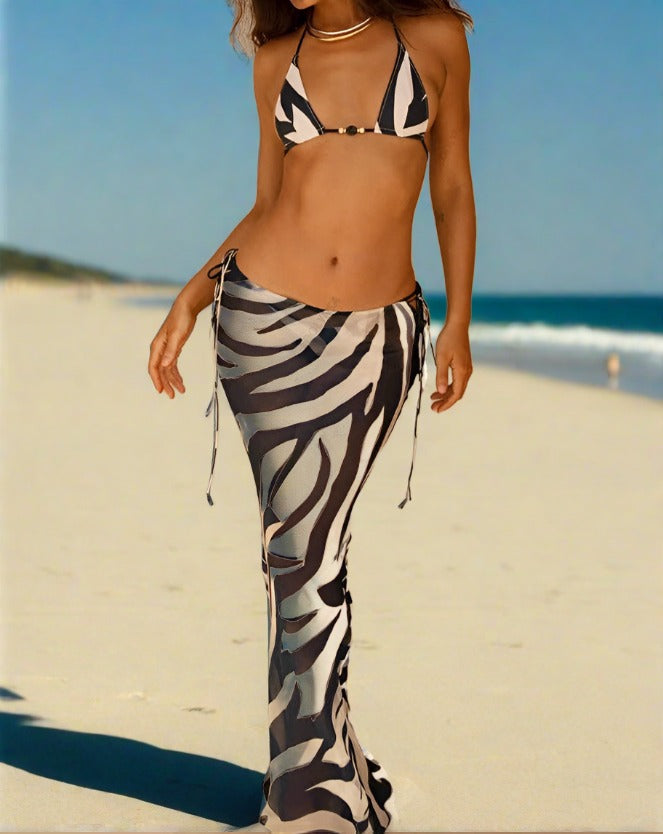 Mix & Match Magic: 3-Piece Bikini Set With Convertible Cover-Up