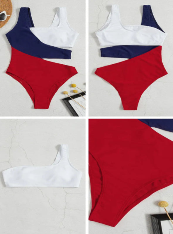 Colorful Duo Swimsuit: Summer Fun Essential