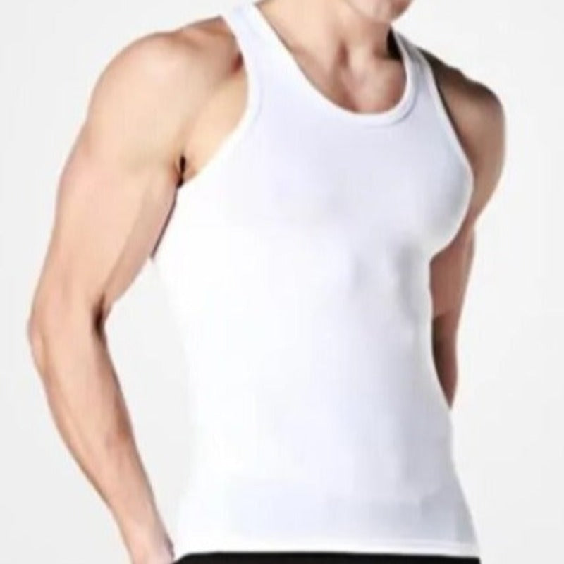 3pcs Cotton Sleeveless Undershirts: Soft, Comfortable & Durable