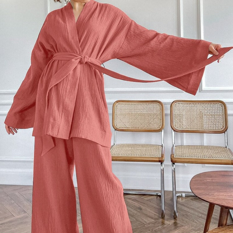 Slip Into Cloud-Like Comfort & Awaken Your Inner Goddess: Luxurious 100% Cotton Kimono Pjs