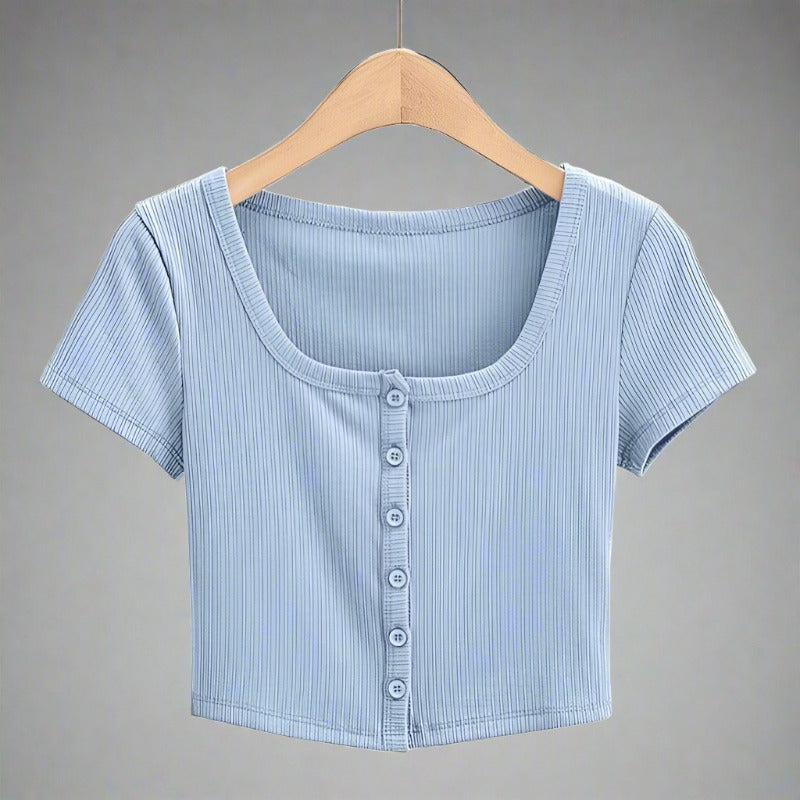 Dapper & Versatile Rib Knit Crop Top