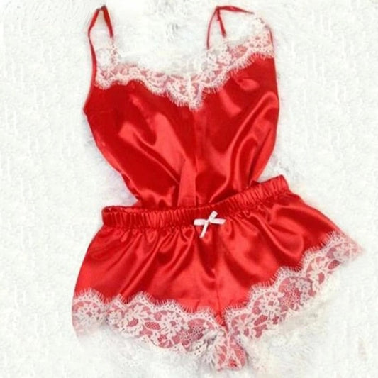 Sweet Dreams, Guaranteed: Satin Babydoll & Bowknot Shorts