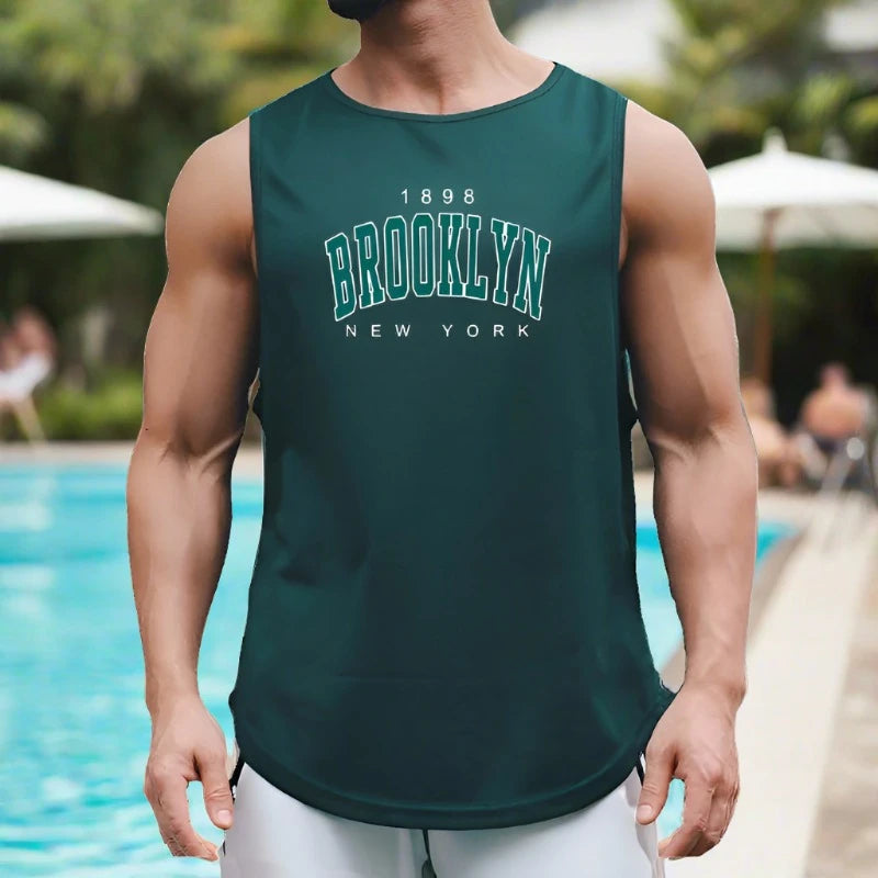 NYC Strong: (1898 Brooklyn) Quick-Dry Tank Top - Breathable Comfort